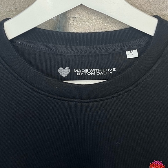 Embroidered-Made With Love Rainbow Sweatshirt by Tom Daley - Picture 3 of 4